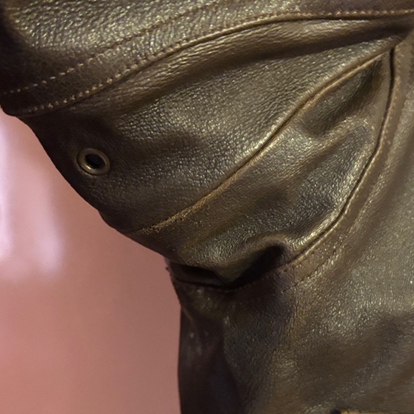 Wilson’s Vintage Classic Brown Leather Bomber - Picture 8 of 16